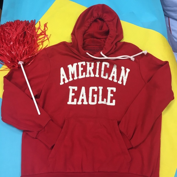 American Eagle Outfitters Tops - Red A. Eagle hoodie. Size extra large. Like new